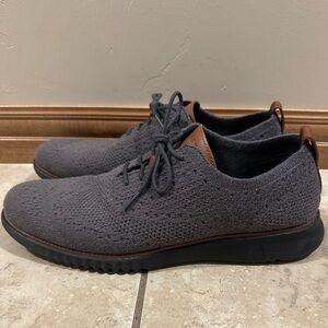 Cole Haan zerogrand Stitchlite oxfords. Men’s 11.5. Grey/black